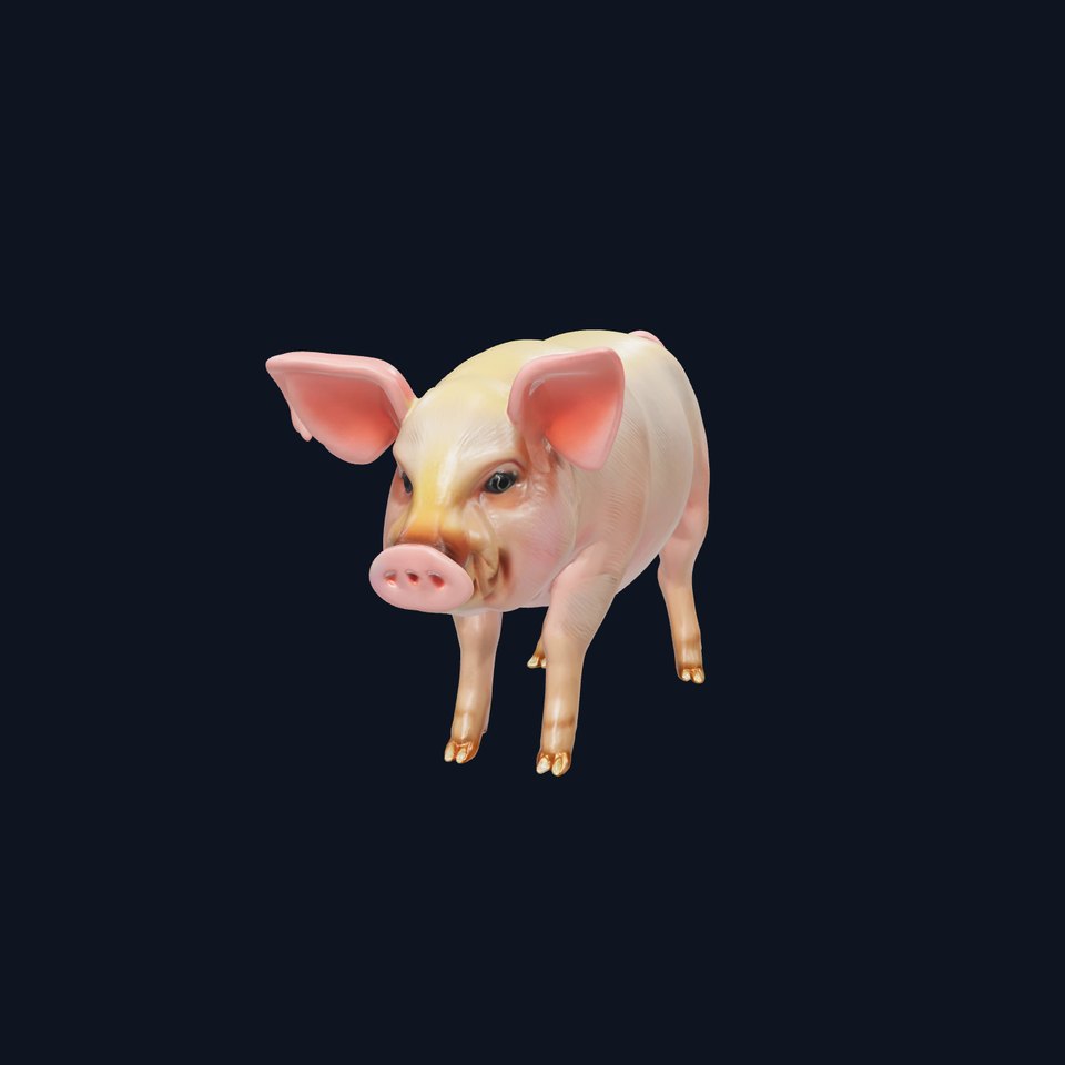 Realistic Pig Model Pack with Natural Texture